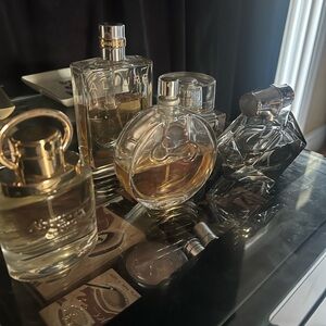 Chanel allure Gucci Bamboo Valentina Abercrombie perfume 4 bottles